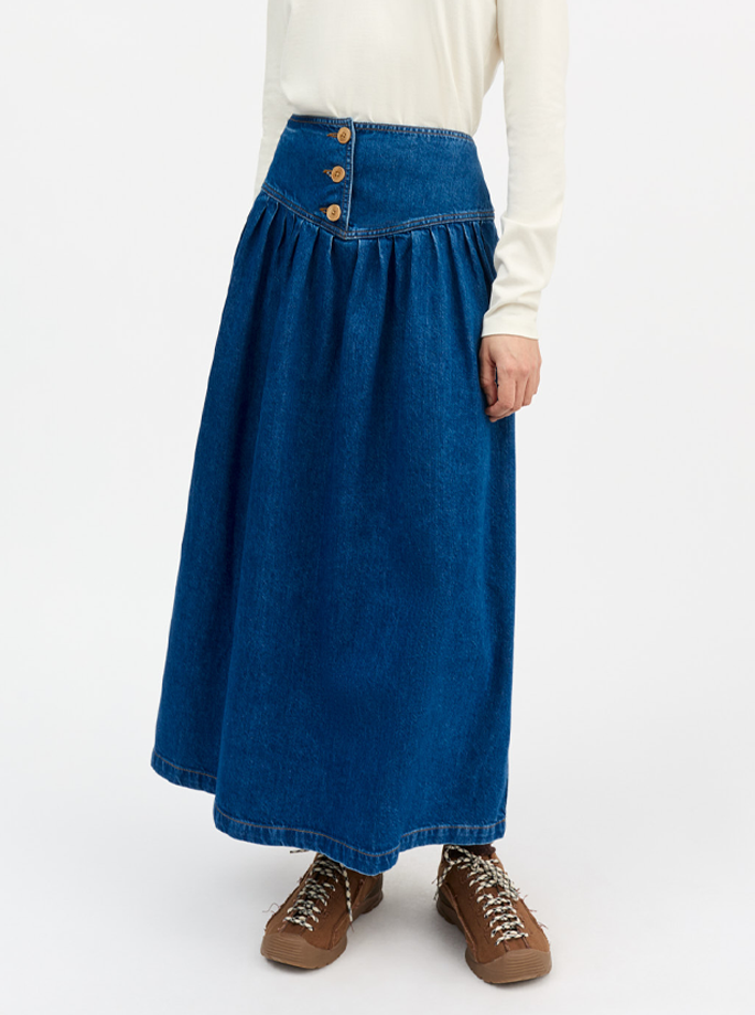 Shell - Dolly Skirt Vintage Washed Blue