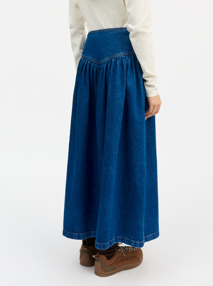 Shell - Dolly Skirt Vintage Washed Blue