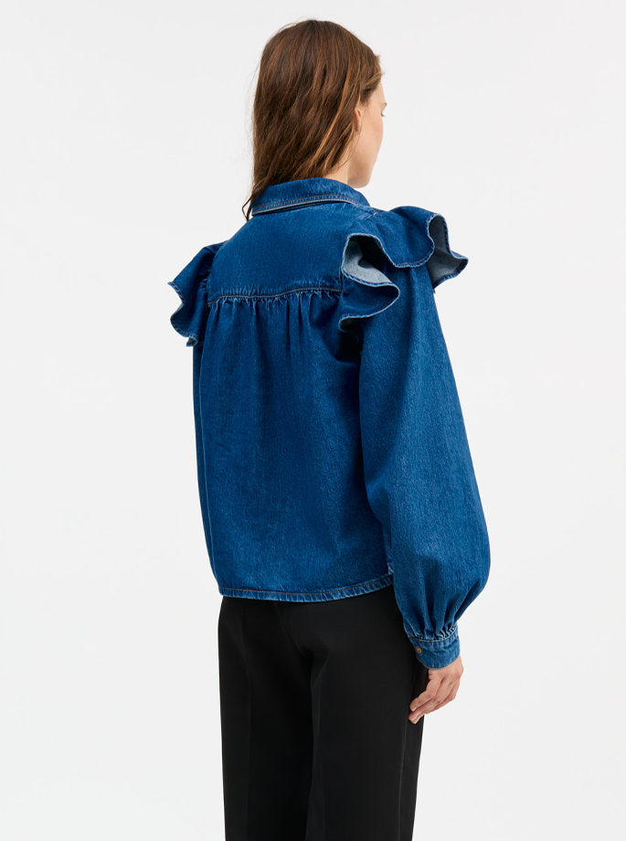 Shell - Mille Blouse Vintage Washed Blue