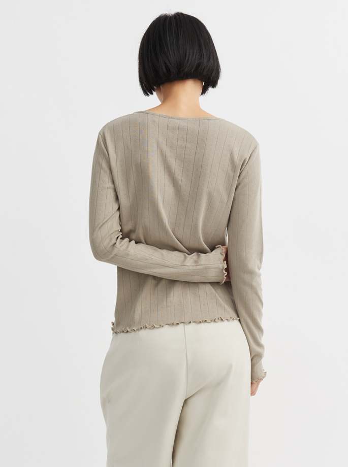 Skall Studio - Edie Cardigan Stone Moss