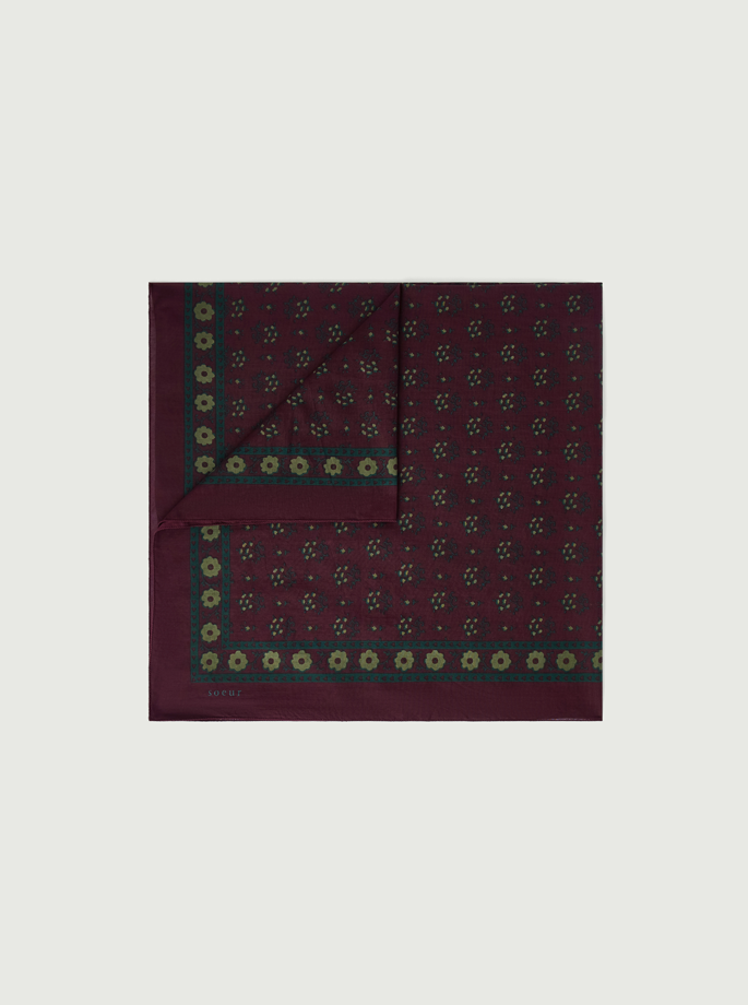 Soeur - Classic Tørklæde Aubergine/Vert