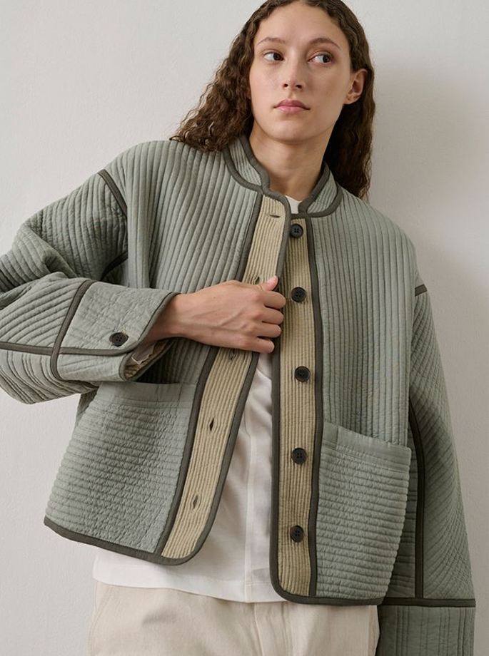 Soeur - Patchouli Jacket Vert D'eau/Beige 