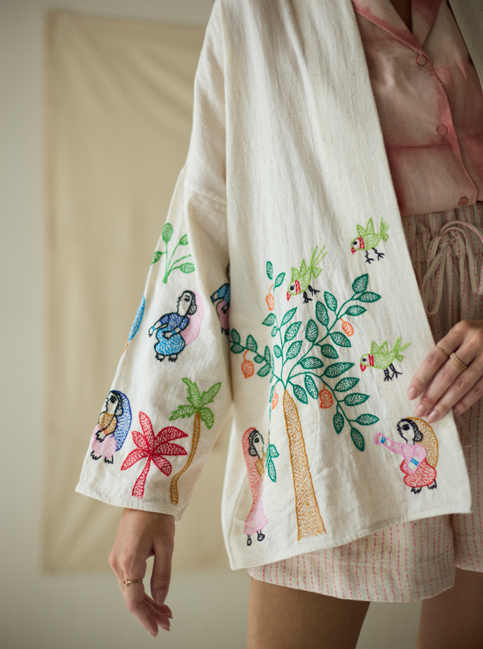 The Yogi Textiles - Devi Jacket Blue