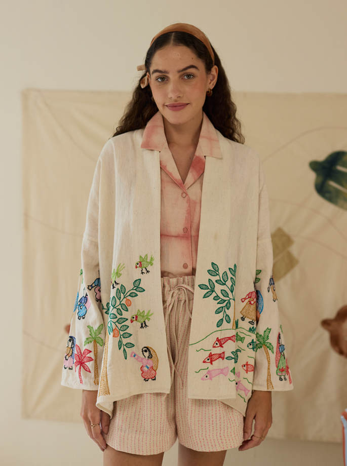 The Yogi Textiles - Devi Jacket Blue