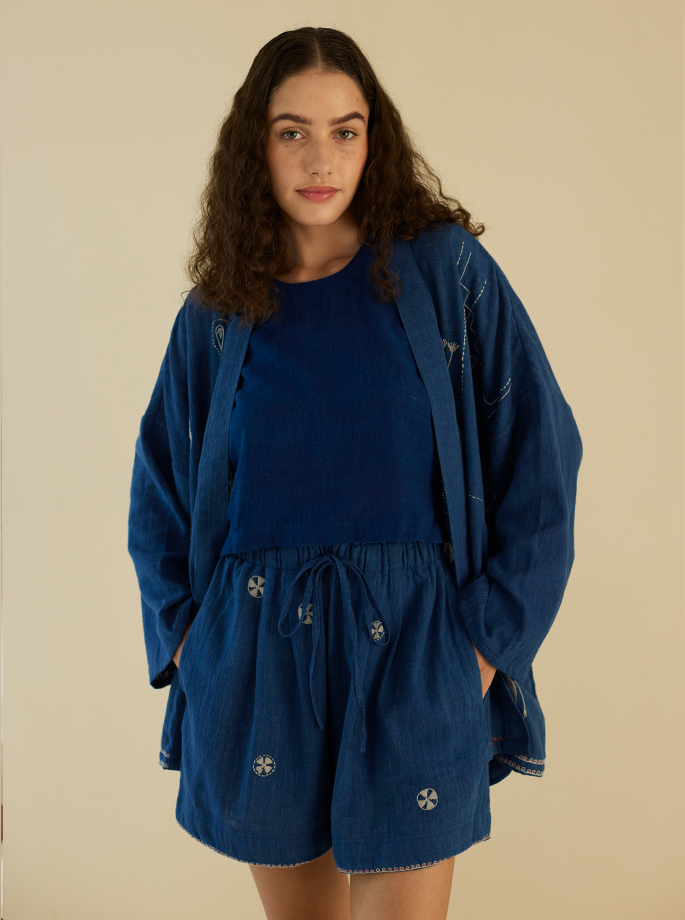 The Yogi Textiles - Devi Jacket Blue