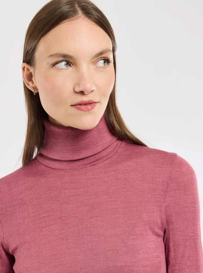Armor Lux - L/S Turtleneck Flamingo