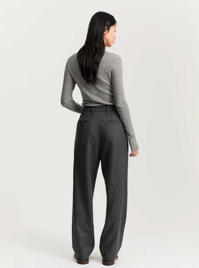 Aiayu - Balder Pants Fine Wool Dark Grey