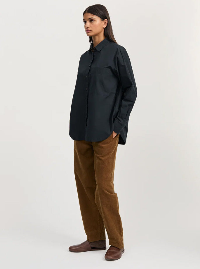 Aiayu - Lynette Shirt Fine Wool Dark Grey