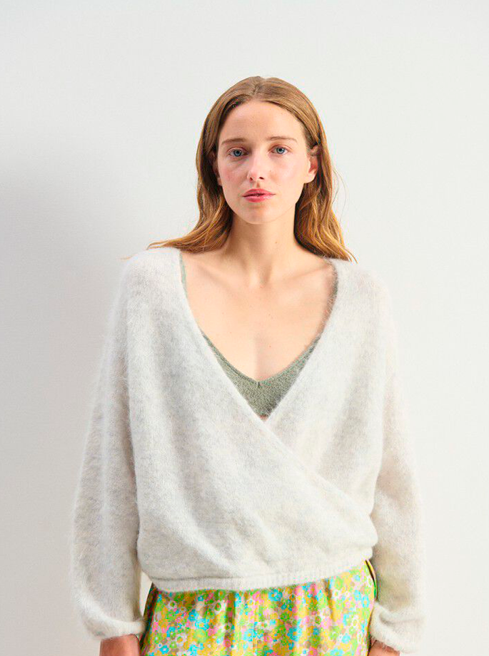 American Vintage - Nuny Cardigan Polar Melange 