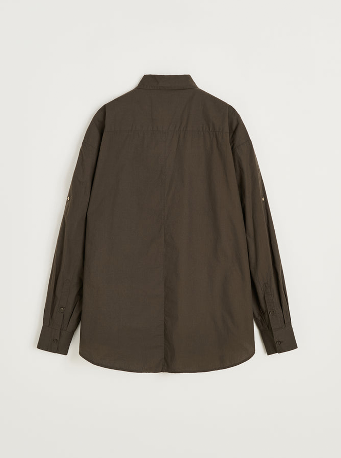 Aiayu - Oversize Skjorte Smokey Brown