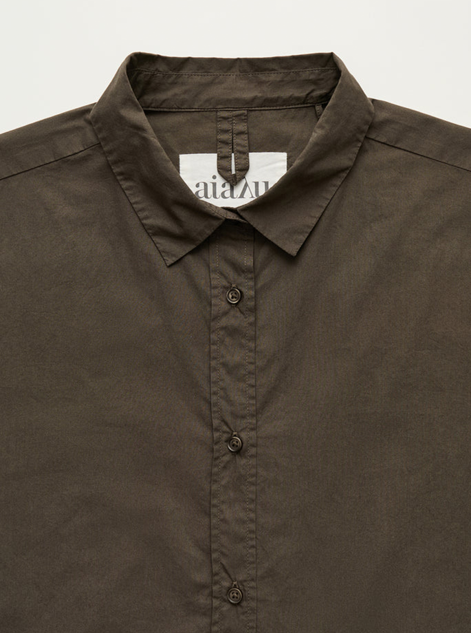 Aiayu - Oversize Skjorte Smokey Brown