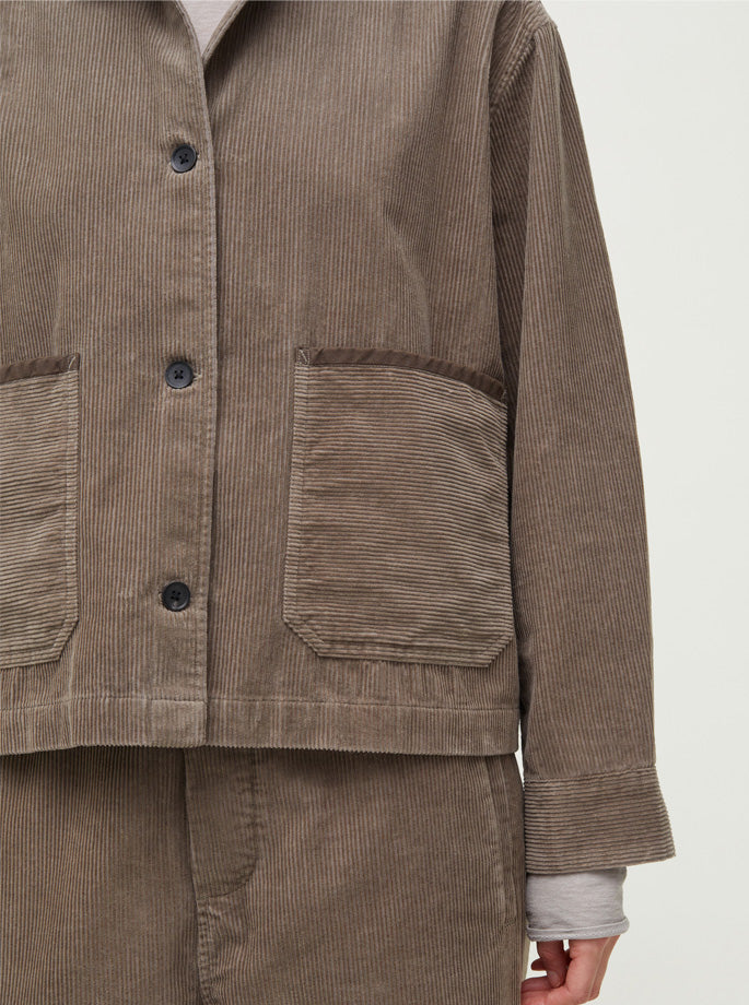 Aiayu - Vinga Shirt Corduroy Brown Khaki - Organic Fashion - ES Webshop