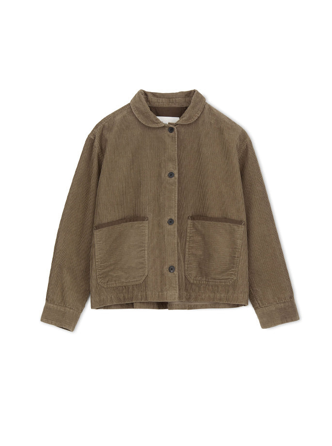 Aiayu - Vinga Shirt Corduroy Brown Khaki - Organic Fashion - ES Webshop