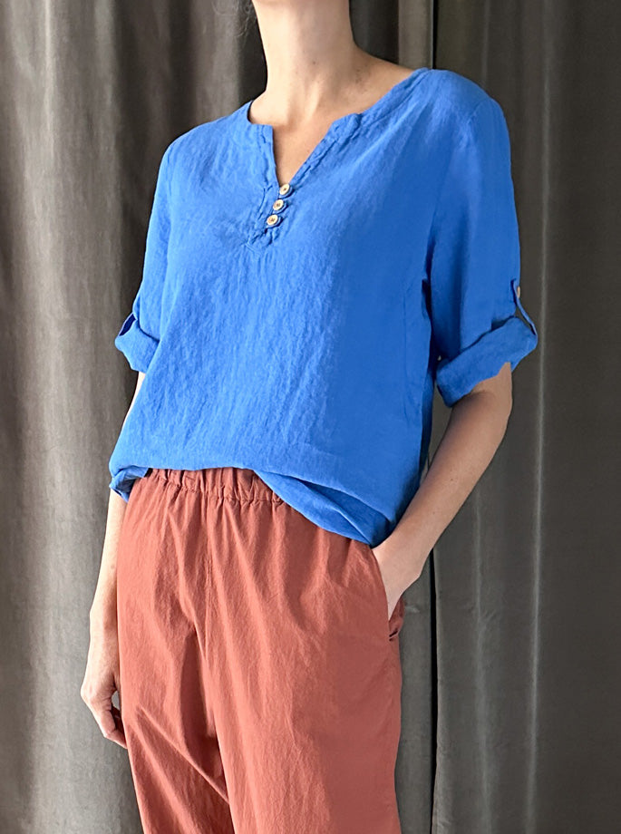 Armor Lux - Short Sleeve Top Blue Saphir 