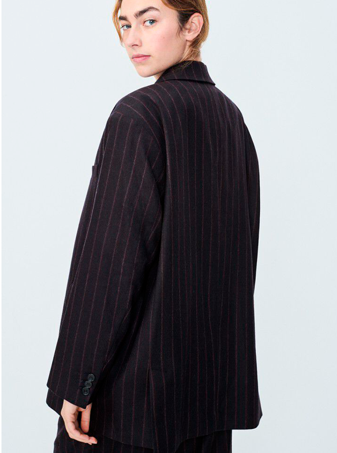 American Vintage - Dirow Blazer Rayures Marine