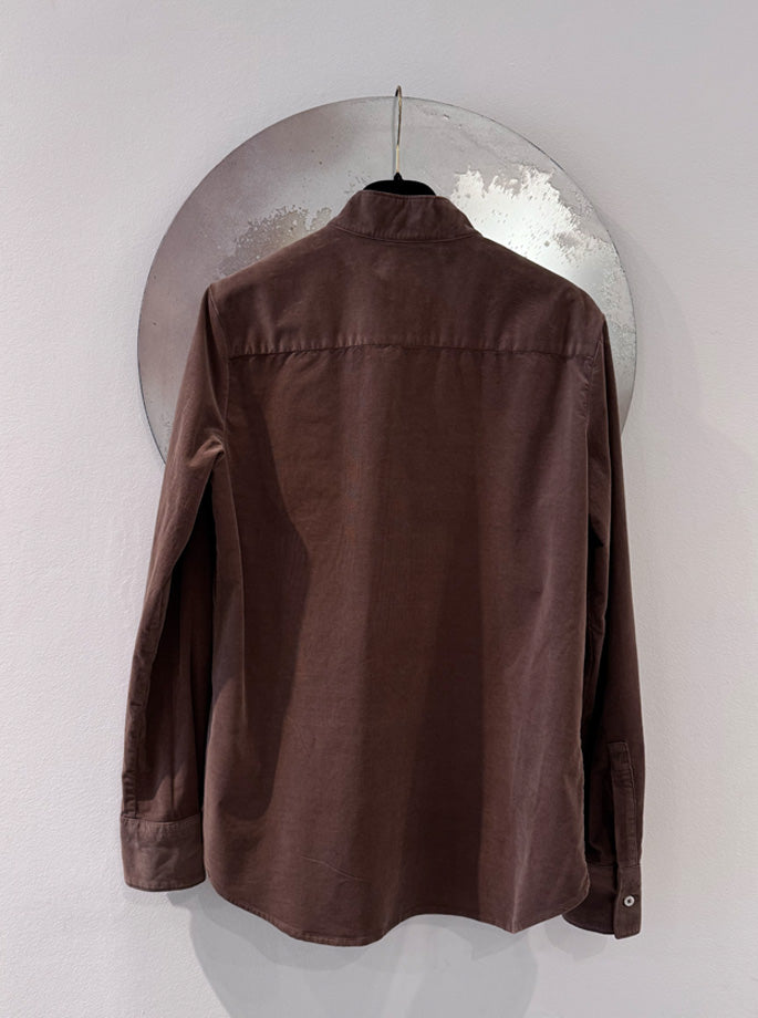 Bagutta - Brooke Shirt in light brown baby velvet