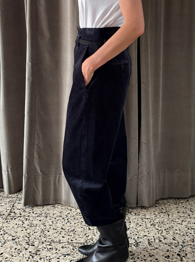 Barena Venezia - trousers Candiano Cinquecento navy corduroy