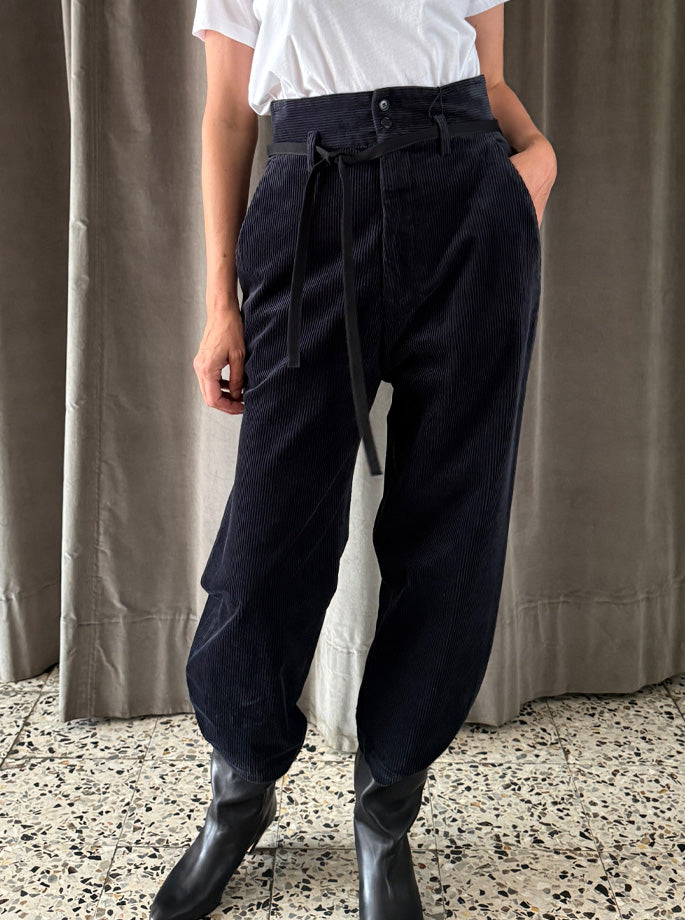 Barena Venezia - trousers Candiano Cinquecento navy corduroy