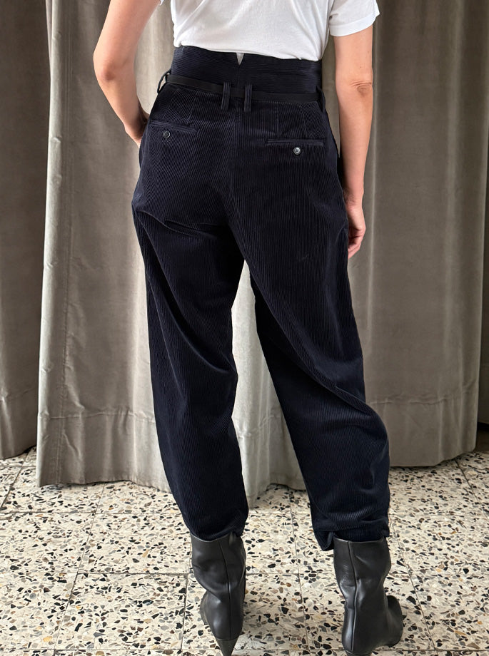 Barena Venezia - trousers Candiano Cinquecento navy corduroy