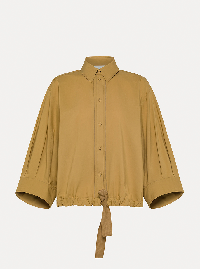 Forte Forte - My Shirt Popline Half Sleeve Ambra