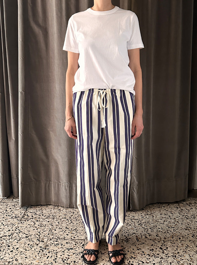 Forte Forte - My Pants 14820 Striped Blu