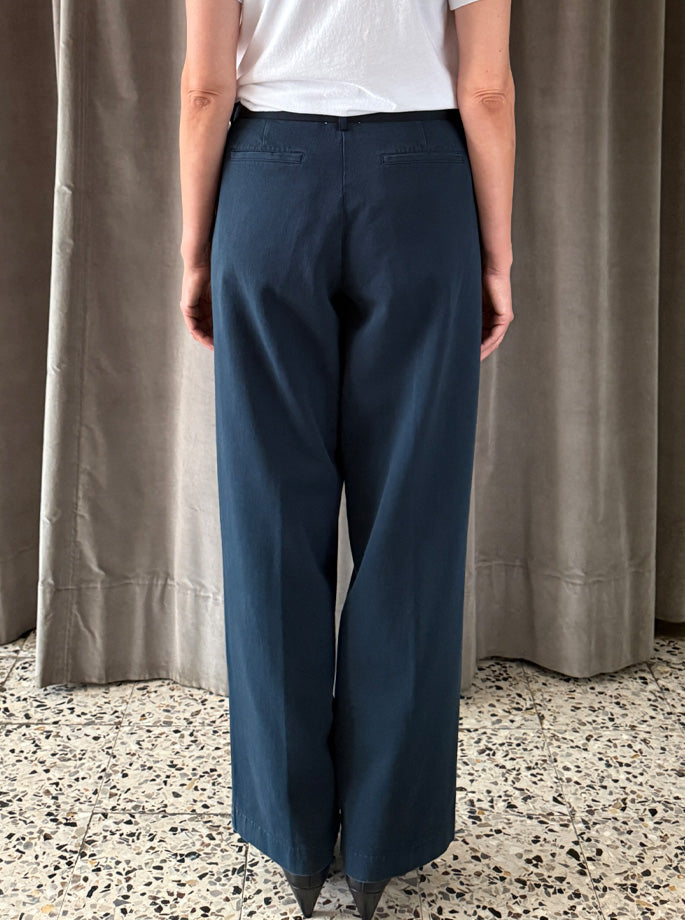 Forte Forte - My Pants Satin Belt Chino Notte