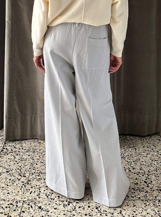 Forte Forte - My Pants Fluid Cotton Bull Regular Waist Pig