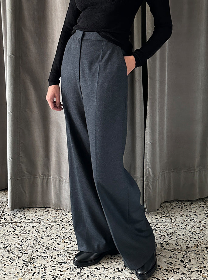 Harris Wharf - Palazzo Pants Anthracite