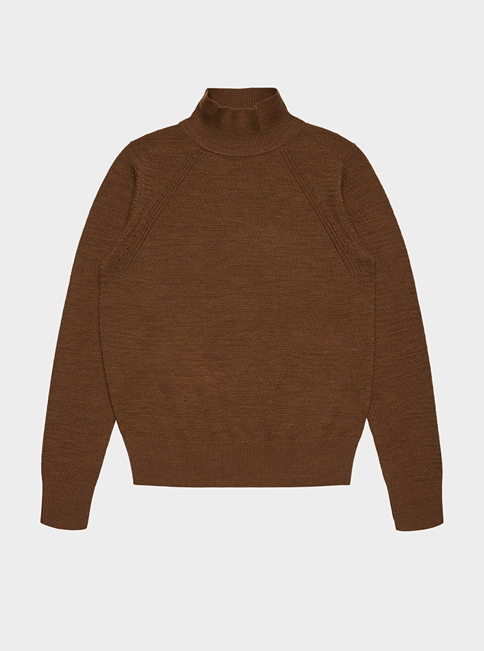 Fub - Turtleneck Strik hazel melange