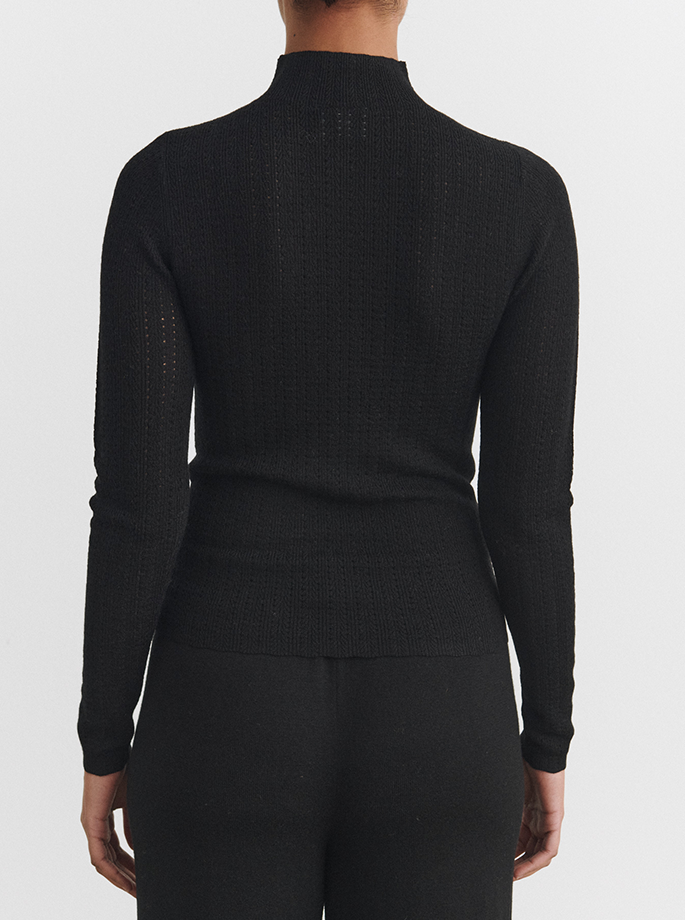 Fub - Highneck Strik sort