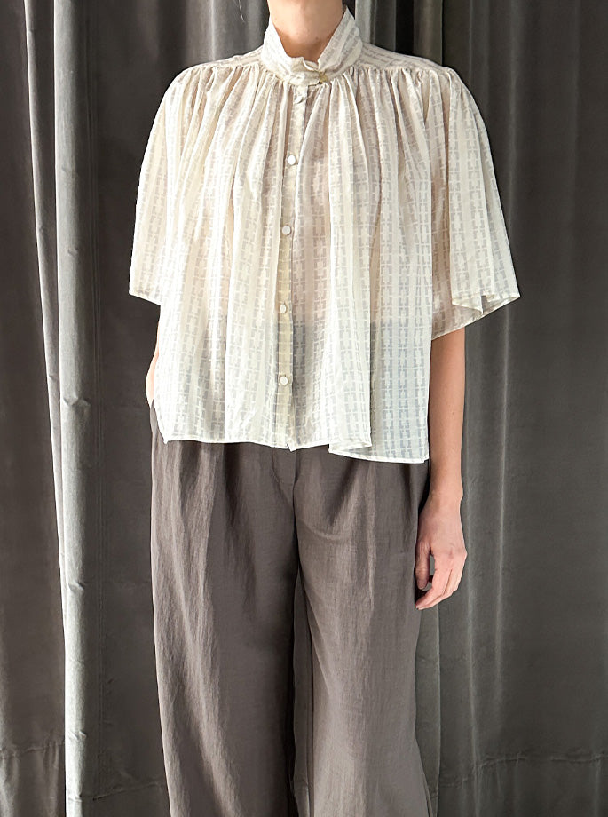 Forte Forte - My Shirt Chaonette Half Sleeve Ivory