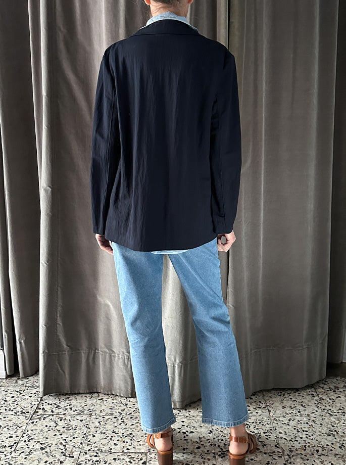Harris Wharf - Safari Jacket Navy Blue