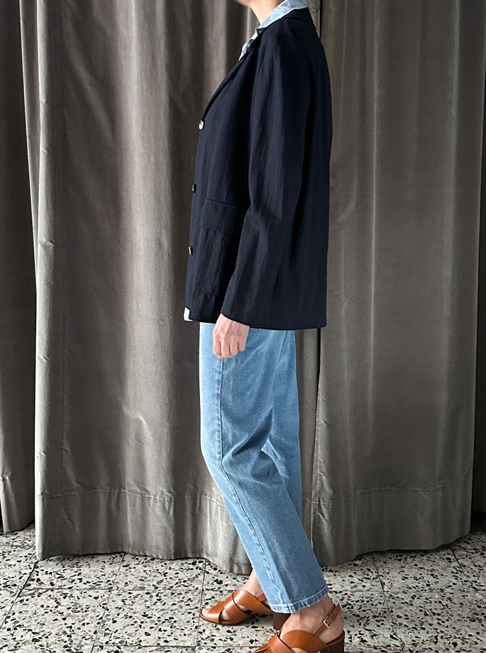 Harris Wharf - Safari Jacket Navy Blue