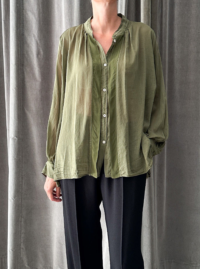 Forte Forte - My Shirt Voile Bohemian Olive