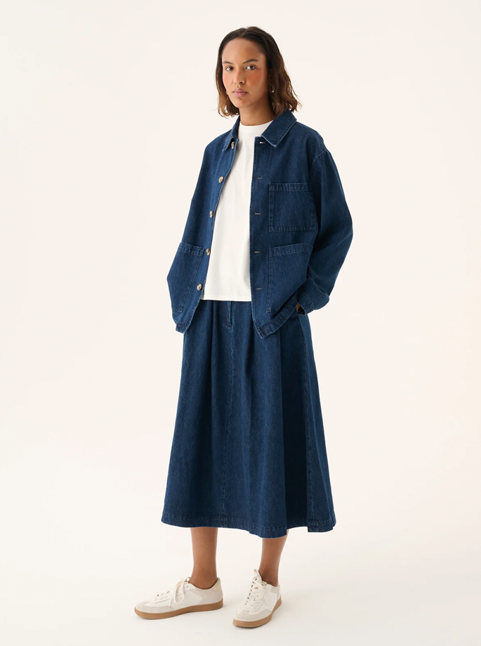 Rue De Tokyo - Prudie Dyed Twill Pants Dark Navy