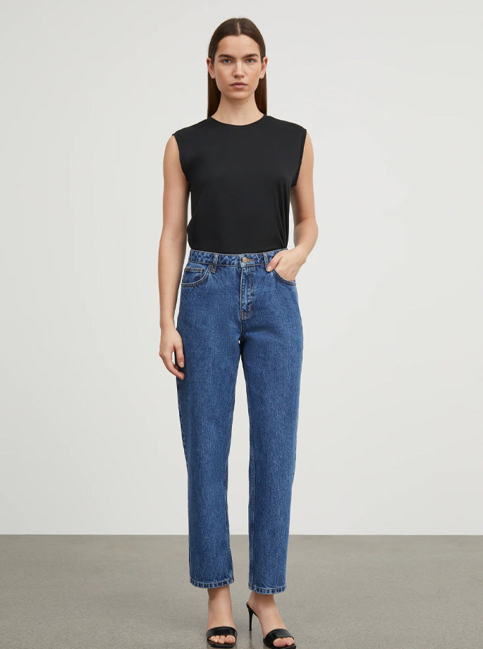 Shell - Allison Cropped Jeans Vintage Washed Blue