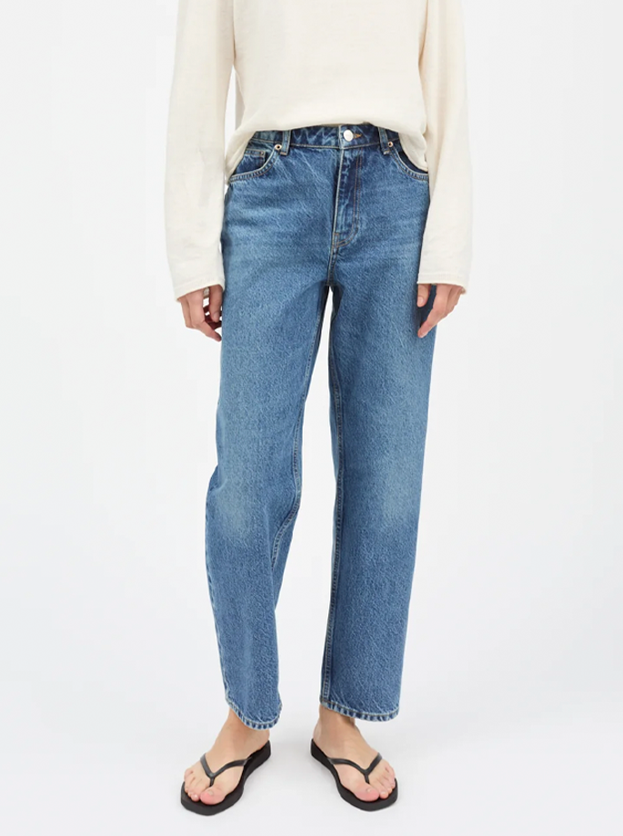 Shell - Allison Cropped Jeans Vintage Slouchy Blue