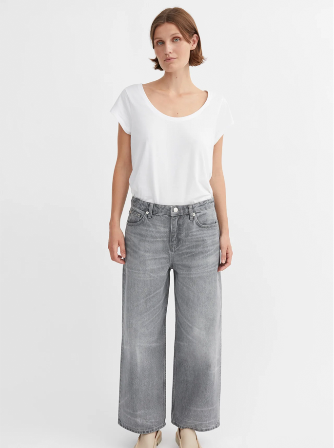 Skall Studio - Taylor Cropped Jeans Light Grey