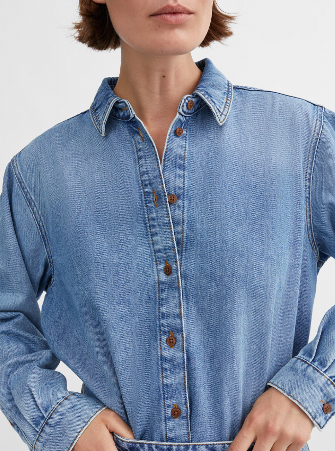 Skall Studio - Millington Shirt Mid Blue