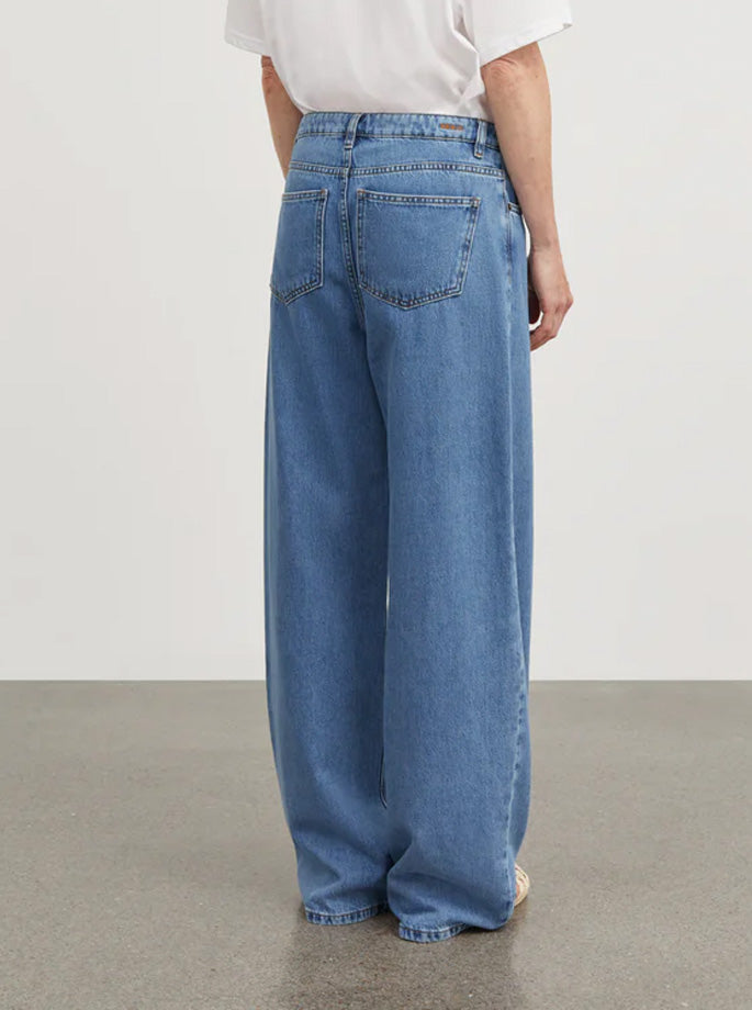 Skall Studio - Willow Wide Jeans Washed Blue