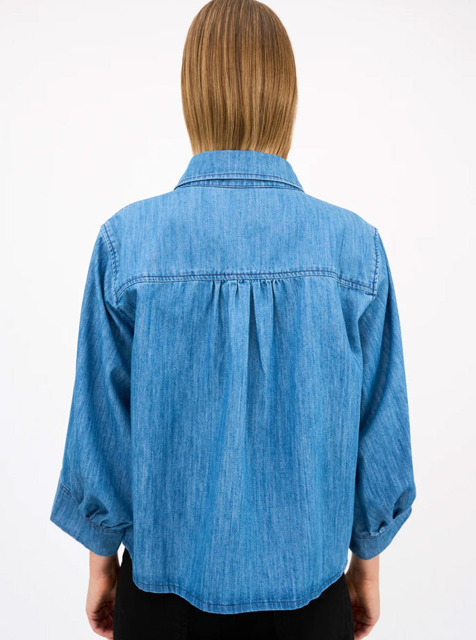 Tomorrow Denim - Hepburn shirt wash stunning pale blue