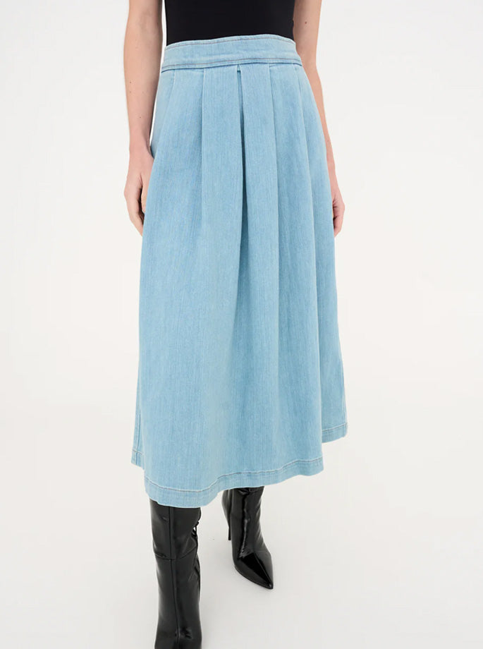 Tomorrow Denim - Ellen Ball Gown Skirt Denim Blue