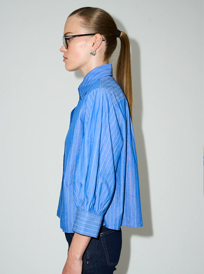 Tomorrow Denim - Hepburn Shirt Santa Barbara stripe blue