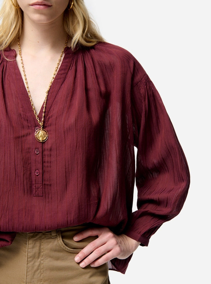 Vanessa Bruno - Nipoa Blouse Bordeaux 