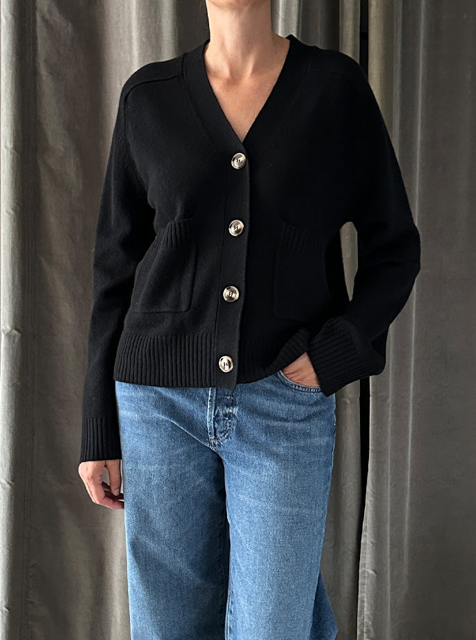 Wuth - Grandpa Cardigan Black 