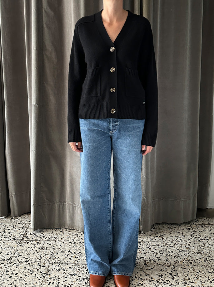 Wuth - Grandpa Cardigan Black 