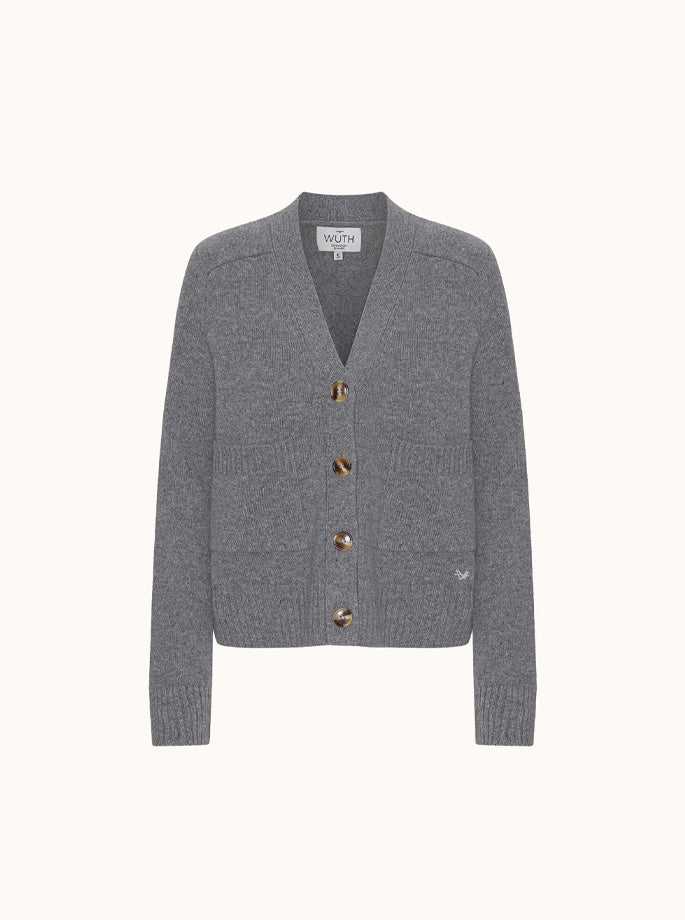 Wuth - Grandpa Cardigan Dark Grey