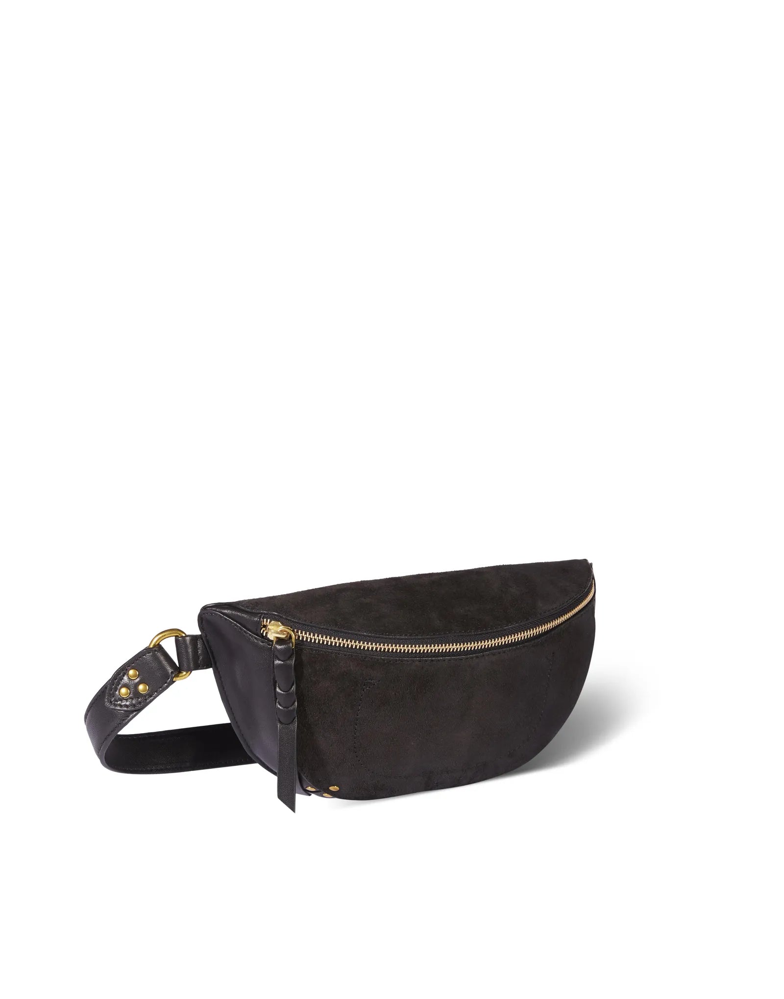 Jerome Dreyfuss - Lino Banane Taske Sort - Bælte taske af læder og ruskind - ES Webshop